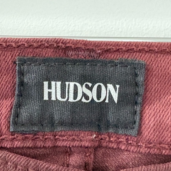 Krista Ankle super skinny Burgundy waxy Skinny Jeans - Picture 4 of 10